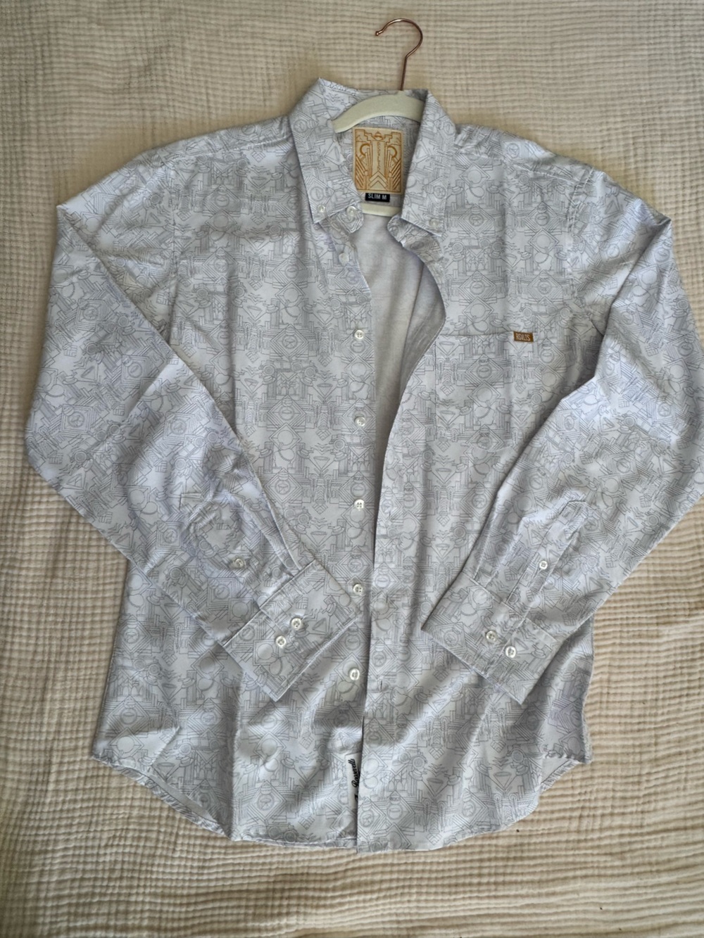 RSVLTS Gatsby Light Gray Button-Down Shirt